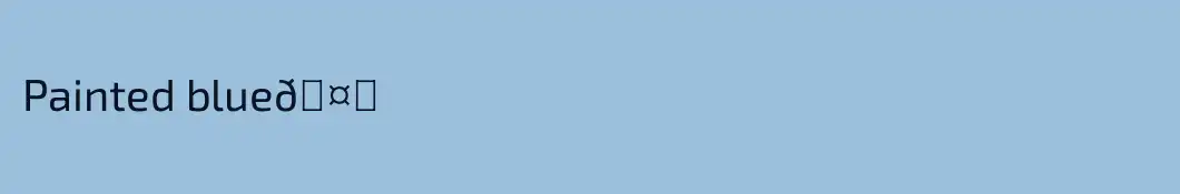 Painted blue🤍